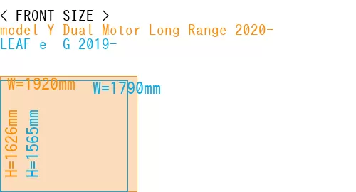 #model Y Dual Motor Long Range 2020- + LEAF e+ G 2019-